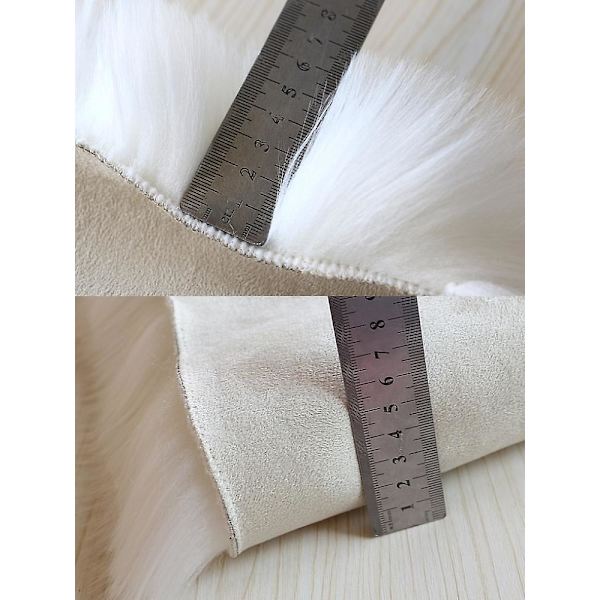 60x40cm Supermjuk, tvättbar matta i falskt fårskinn
