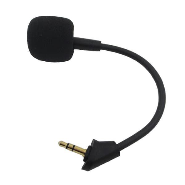 Erstatningsspilmikrofon 3,5 mm mikrofon til HyperX Cloud-Alpha S Gaming Headset Støjreducerende mikrofon med skumovertræk Multicolor