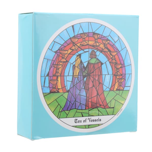 Rund Tarotkortlek Engelsk Version Spådomskort Interaktivt Pappersbrädspel