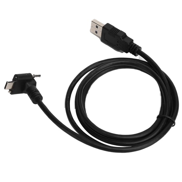 USB 3.1 Typ C till USB 3.0 Datakabel 90 Graders Låsskruv Adapter Sladd 120cm