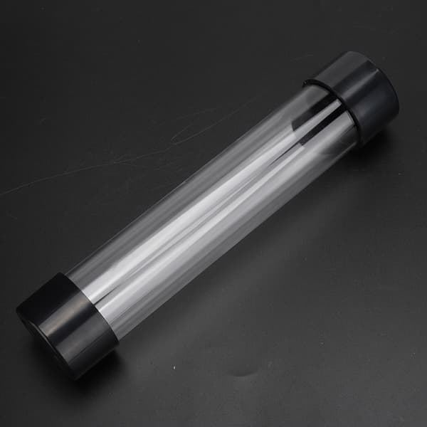 240MM Transparent Cylindrisk Computer Vandkølingstank Praktisk