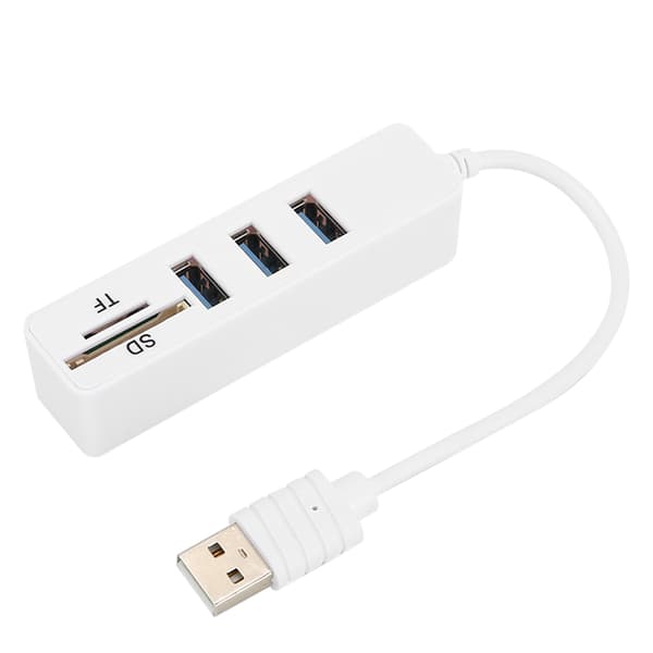 USB 3.0-hub høyhastighets minnekortleser SD Micro SD-adapter for datamaskin