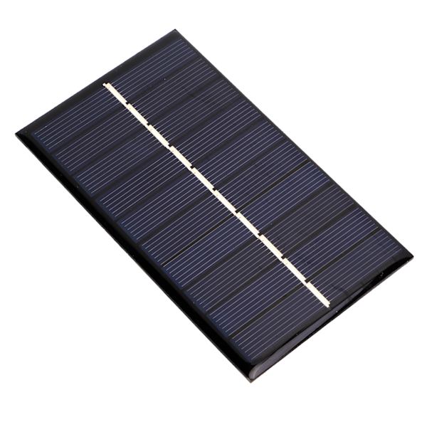 Mini Solpanel Polykrystallinsk Effektiv DIY Solcelle til Vandpumpe Gadebelysning 1.2W 5V