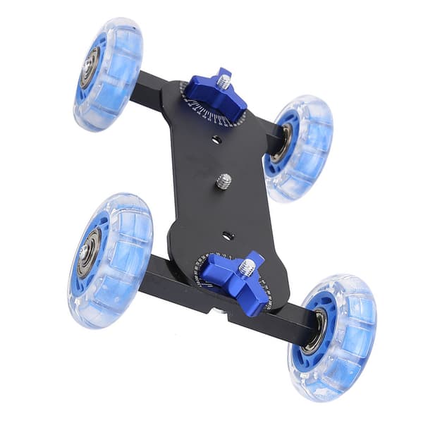 10KG Belastnings Mini Desktop Rail Roller Track Slider Dolly til DSLR Kamera
