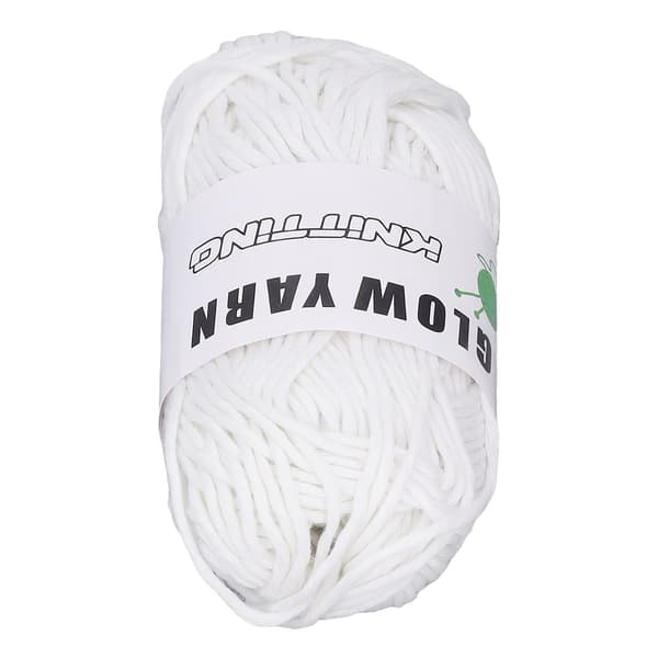 Självlysande Tjockt Garn 50m DIY Polyester Stickmaterial För Tröja Hatt Färg 1
