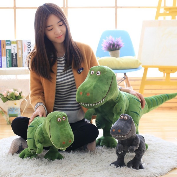 Simulering Dinosaur Tyrannosaurus Rex Plyschleksaksdocka gray tyrannosaurus rex 70cm