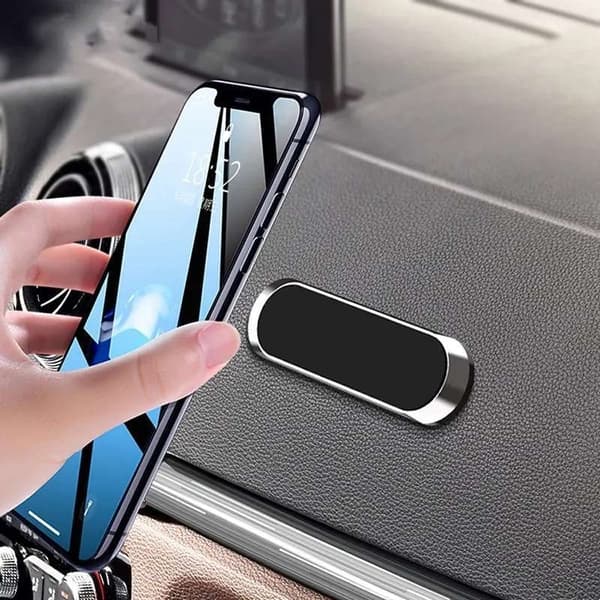 Universal mobiltelefonholder til bilen - enkel, fleksibel med magnet Black black