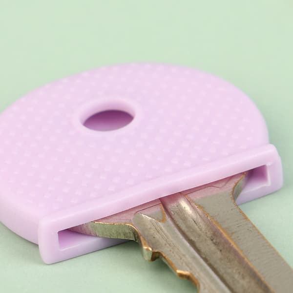 【DENGTU】10 stk. blandede farver PVC nøglehætter Topper elastisk etui til DIY-nøgle