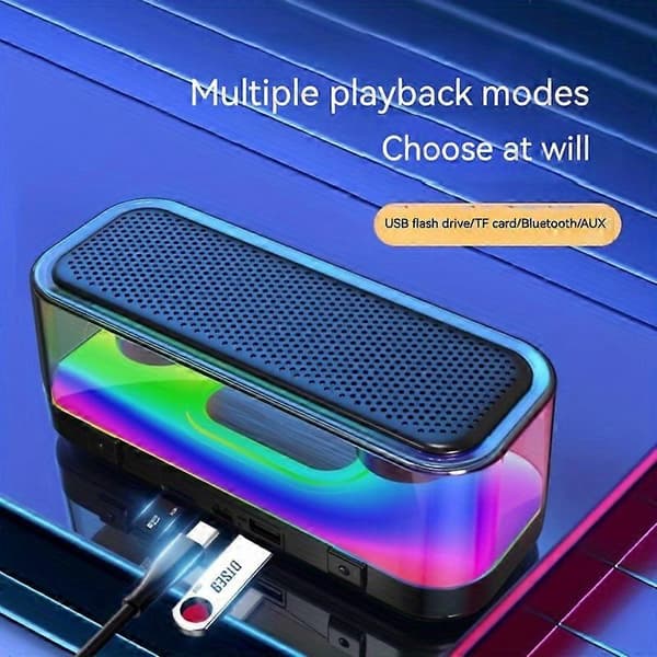 Bluetooth-högtalare tung bas pianotangenter spel ingen fördröjning subwoofer mini universellt headset black