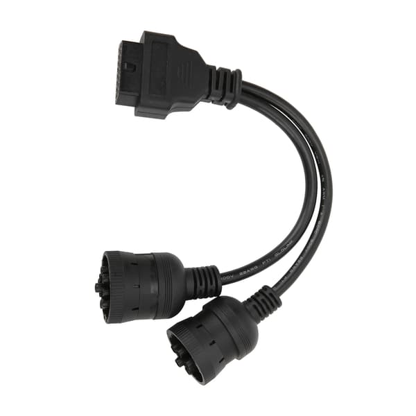 29,5 cm diagnostisk adapterkabel til lastbil hun 16-pin OBD2 til 9+6-pin scannerforbindelseskabel