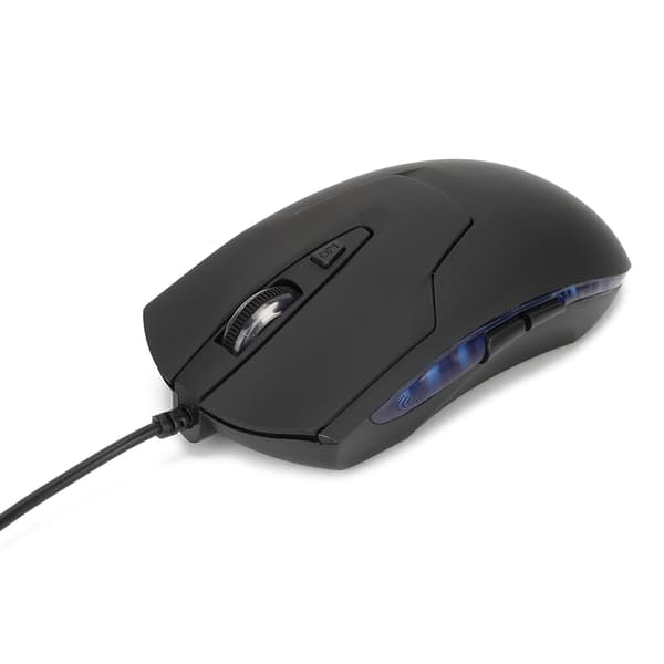 Blå Bakgrundsbelyst USB C Trådbunden Ergonomisk Gamingmus Multimediatangenter