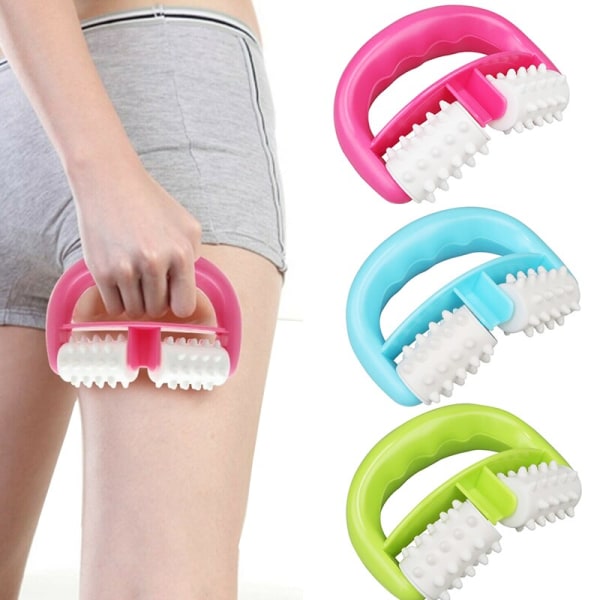 Blå D Typ Fat Control Roller Massager Lift Tools roller Square Blue