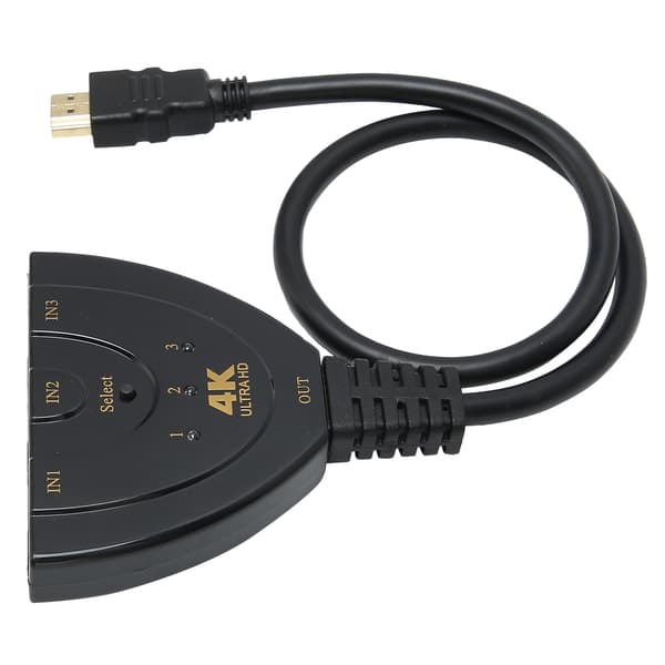 HDMI 4K 3 Inn 1 Ut Bryter Splitter 4Kx2K Kabel