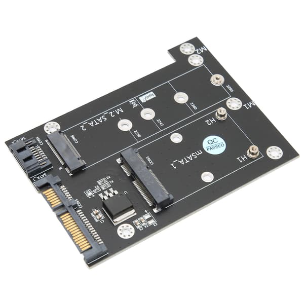MSATA M2 NGFF SSD til Dual SATA3 Adapterkort Høyhastighetskonverter Datatilbehør
