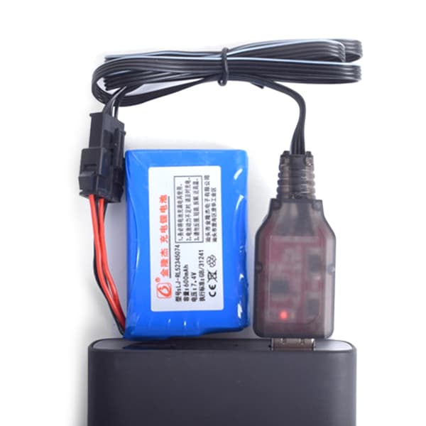 USB-ladekabel SM4P USB-ladekabel for 7,4 V litiumbatterier i RC-modeller