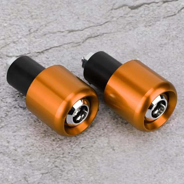 2 stk Motorsykkel Modifikasjonstilbehør Styreendende Plugg for 22 mm Diameter Styre (Gull)