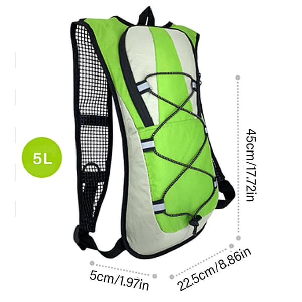 Hydrations Rygsæk Hydrations Blære Opbevaring Daypack, Løberygsæk Hydrations Pakke til Cykling, Vandreture Rød Röd