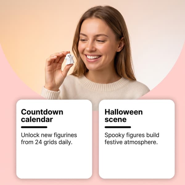 Halloween-dekorationer og \"Blind Boxes\" – Søde og finurlige festlige overraskelser 24 pieces