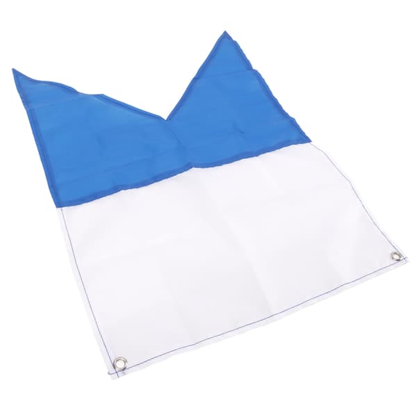 49x35cm Blå Hvit Dykkerflagg for Snorkling Undervannsaktiviteter