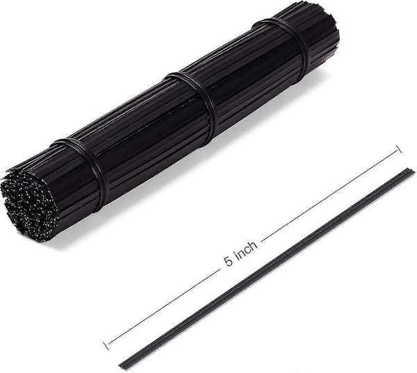 12 cm Twistbindere 500 Stk. Genanvendelige og Holdbare Plastik Sorte Brødposer Black - 500 PCS