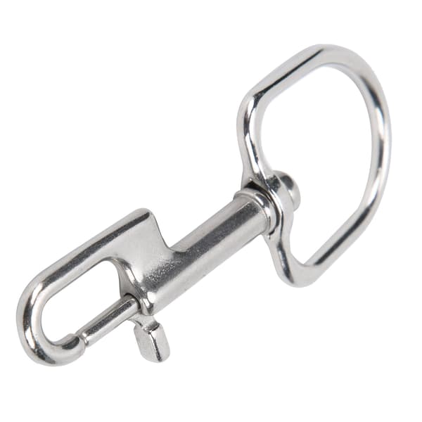 Rustfrit Stål Dykning Enkelt Endet Snap Clips Enkelt Øje Bolt Snap Hooks Spænde 110mm/4.3in