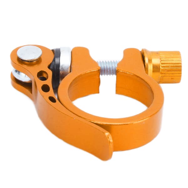 3 cm guld aluminiumslegering Quick Release cykelsadelpindsklemme til mountainbikes