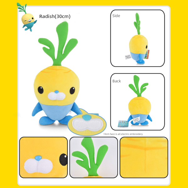 30 cm plysjdukke av Little Carrot Undersea Column