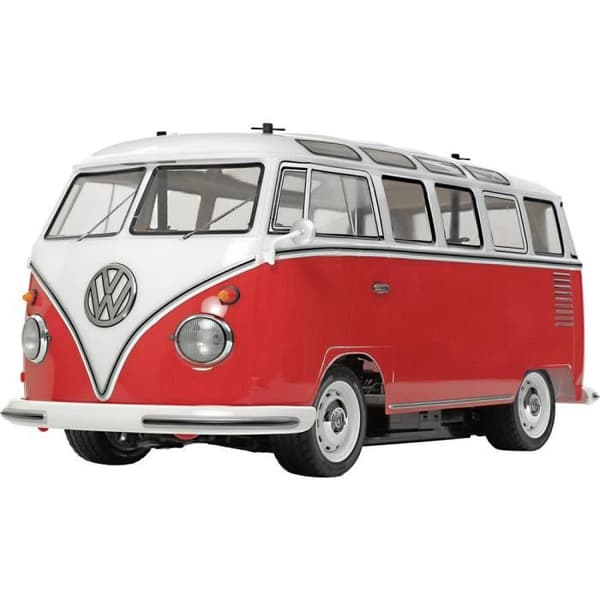 Elbil - TAMIYA - VW Buss T1 Samba 47420 - Sett - Bakhjulsdrift Vit