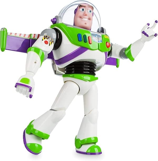 Disney Buzz Lightyear Lyd Actionfigur, Toy Story Interaktiv Leke for Barn