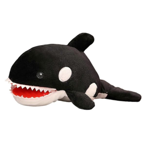 【DENGTU】Animal Hand Puppet Soft Cute Shark Whale Octopus Fish Plush Puppet Flexibility Training Interactive For 25-26 Black