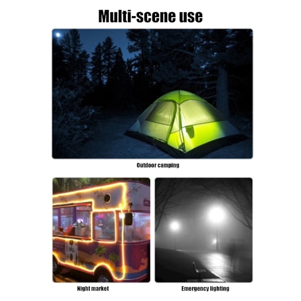 Bærbar 5V 7W USB LED Energisparende Lampepære for Utendørs Camping og Nødbruk