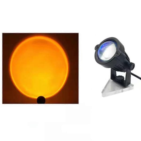 Indstilling til solregnbueprojektionslampe USB-atmosfære LED-natlysbaggrund Sunset light