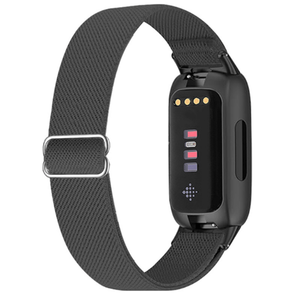 【DT】Fitbit Inspire 3 Armband i Elastisk Nylon Mörkgrå DarkGrey 6