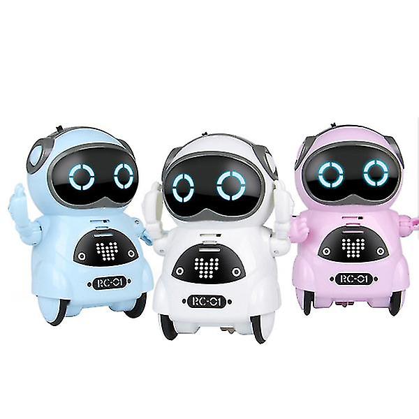 Barns Mini Smart Voice Dialogue Dance Pocket Robot white