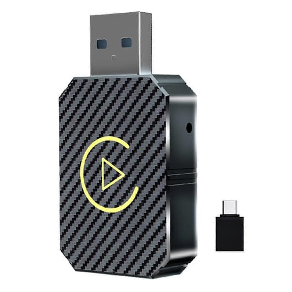 [DT]2 i 1 CarPlay Box Android Auto Trådløs CarPlay-omformer Bil Android Smart Box Trådløs adapter Billader