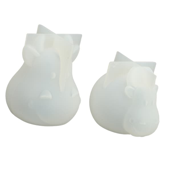 3D Cow Silicone Mould - Animal Cattle Epoxy DIY Silikonform