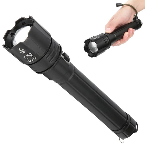 Kannettava LED-taskulamppu USB-lataus Zoom-taskulamppu 3 tilalla Hätäsoihtu
