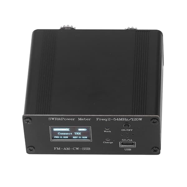Digitalt Display USB-Lading 50Ω HF Kortbølge Effektmåler 120W