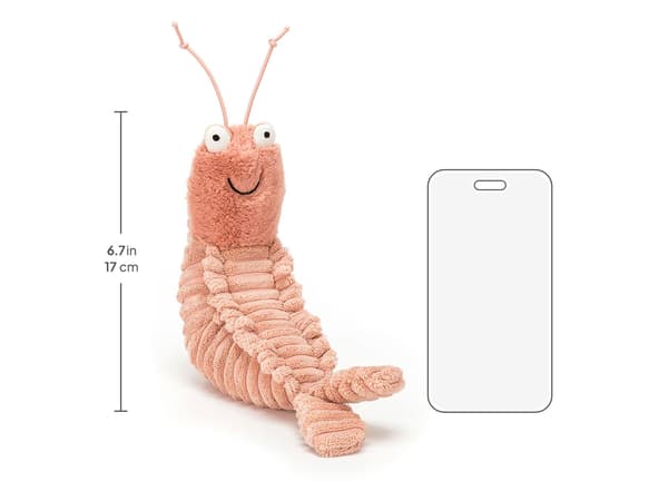 Jellycat 22 cm Sheldon Katkarapu pehmolelu