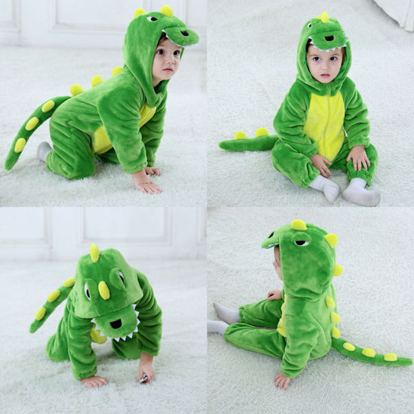 Dinosaurie Onesie kostym för barn