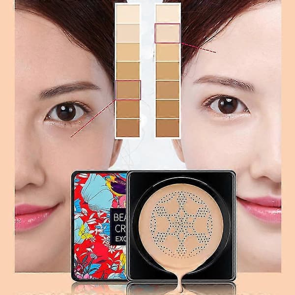 Concealer flydende foundation luft pude foundation svampehoved makeup form puff kosmetik til