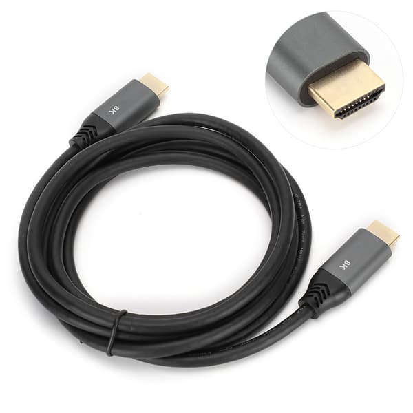 2 meter HDMI-kabel 8K 60Hz Digital Audio Video-ledning til TV Computer Projektor