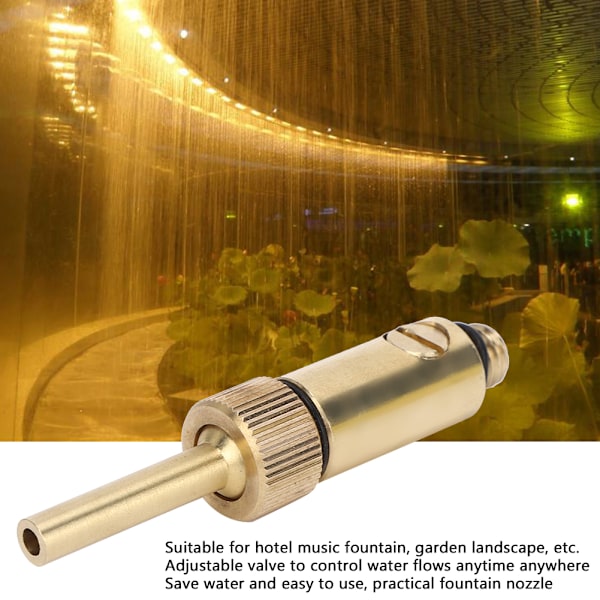 Justerbar Vannfontenedyse med Ventil for Hagedam Landskapsforming
