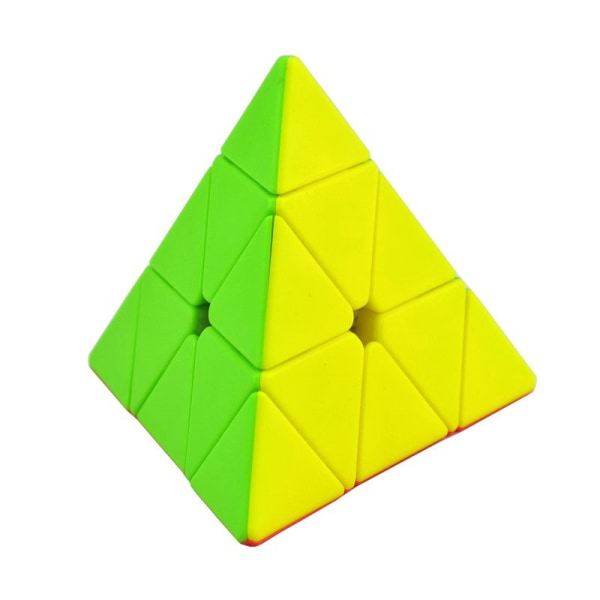Pyramid Solid Color Rubik's Cube Pussel Smooth Toy