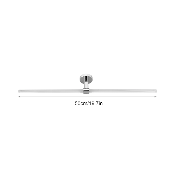 50 cm minimalistisk akryl veggmontert håndklestang for hjemme- og hotellbad