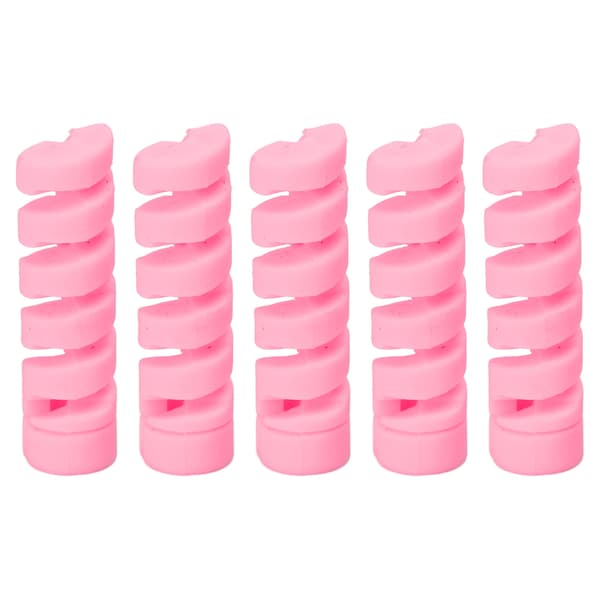 CANSUCC 5-pack Cykelramskydd Gummi Växel Bromskabelhölje Rosa