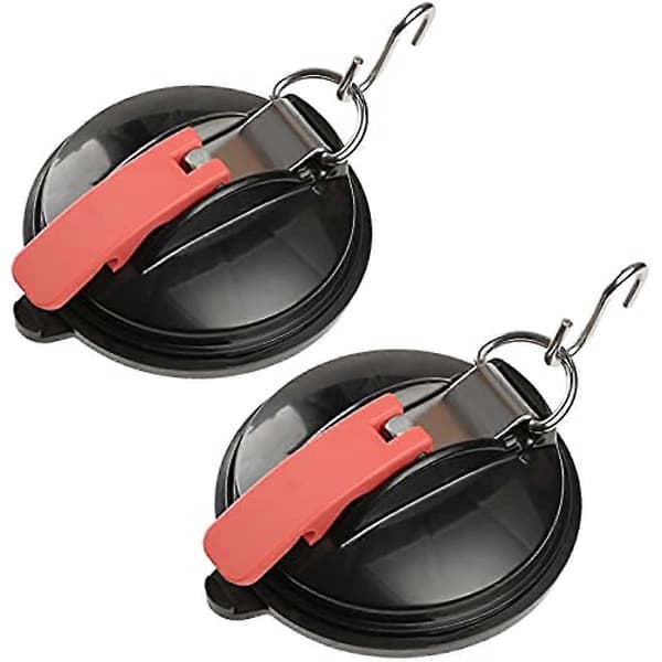 2-pack sugkoppar för bil, stark sugkopp, kraftig med fast S-krok