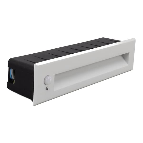 Infälld Sensor Steglampa Frostat Vit LED Trappljus för Hall Garderob Sovrum 110-240V