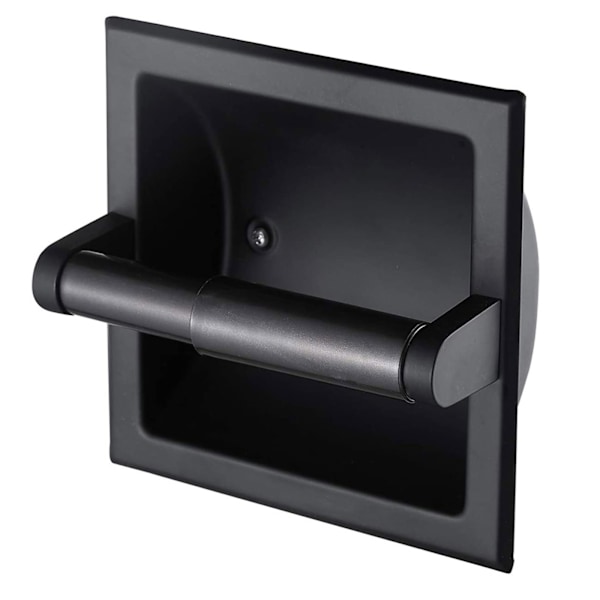 Sort Veggmontert Toalettpapirholder