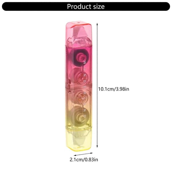 Pcs Gradient Correction Tape 2-i-1 White Out Tape og Adhesive Tape Correction Rollers Dobbelthodet korreksjonstape Blå rosa gradient c Blue pink gradient c